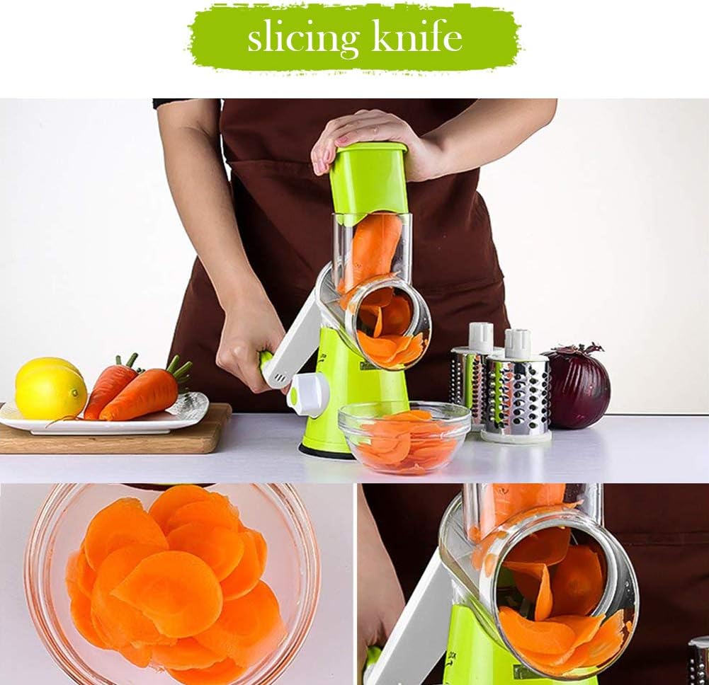 قطاعة خضار يدوية، مبشرة أسطوانية دوارة | التوصيل: من ٢ إلى ٣ أيام عمل | الكمية محدودة | سارع قبل نفاذ الكمية