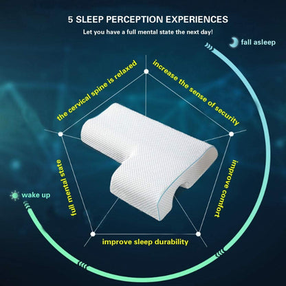 Couples Pillow, Breathable Memory Foam Pillow for Arm Rest