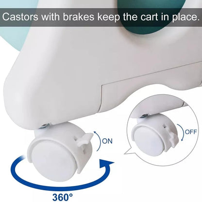 4 Tier Toy Organizers and Storage Bins on Wheels | Kids Storage Organizer