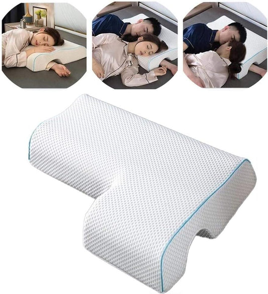 Couples Pillow, Breathable Memory Foam Pillow for Arm Rest