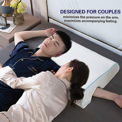 Couples Pillow, Breathable Memory Foam Pillow for Arm Rest