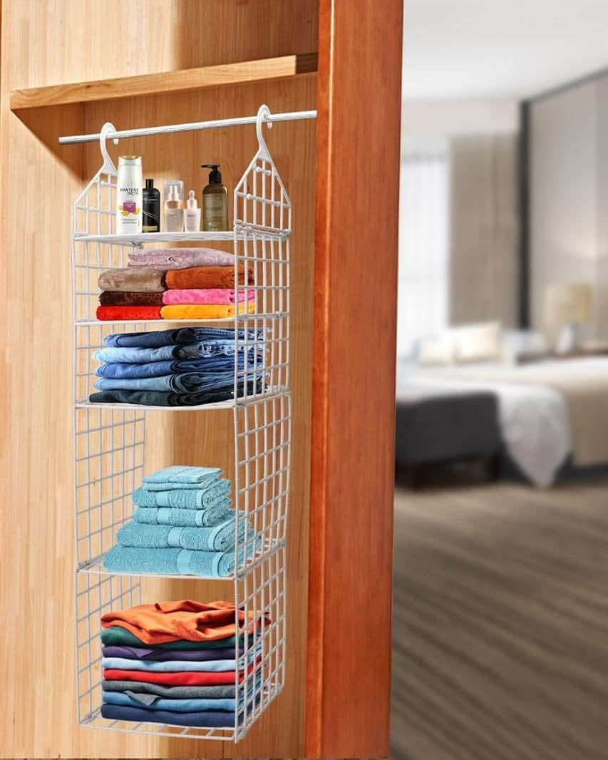 5 Layer Plastic Folding Clothes Storage Racks