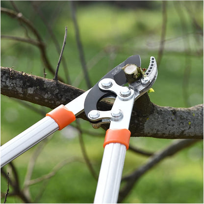 مقص أشجار تلسكوبي عالي التحمل يعمل بالتروس