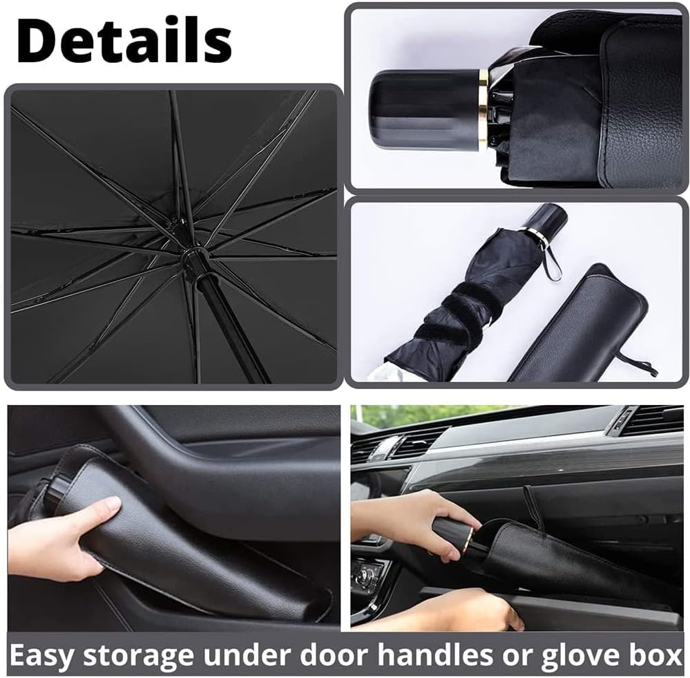 Premium Foldable Umbrella Car Windshield Sun Shade for Superior UV & Heat Insulation