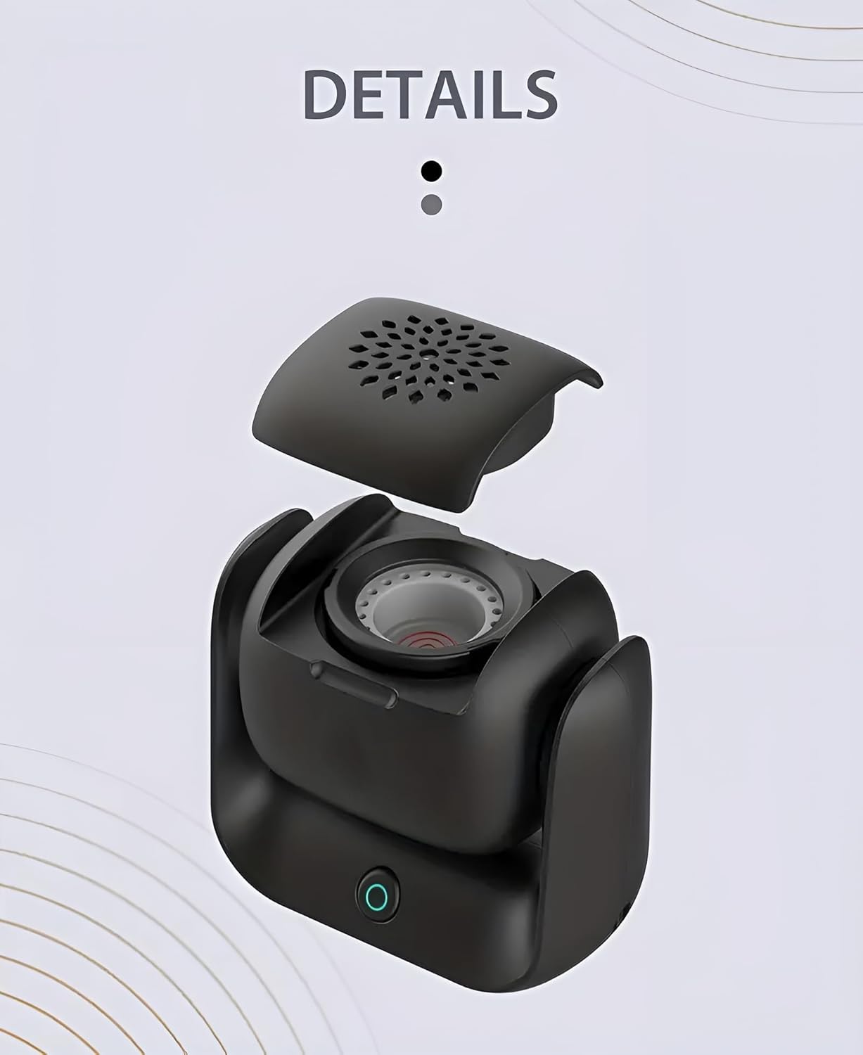 مبخرة بخور دوارة فاخرة، مبخرة بخور عصرية للمنزل والمكتب والسيارة 