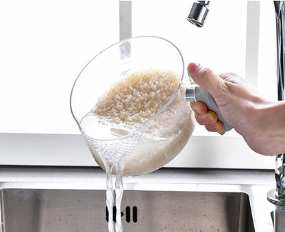 حاوية تخزين حبوب الطعام، دلو أرز دوار محكم الإغلاق، صندوق تخزين حبوب منزلي 