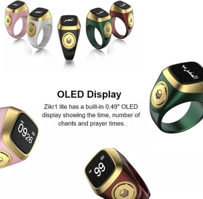 iQIBLA Smart Tasbih Zikr Ring, Muslim Prayer, Prayer timing reminder-KYAMSTORE