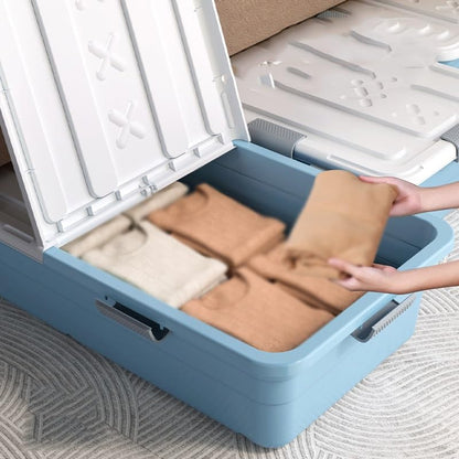 Storage Box Drawer Lid Under Bed Sorting Box With Wheels