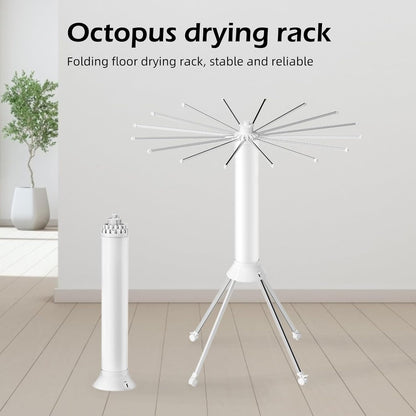 رف تجفيف الملابس ثلاثي القوائم | رف داخلي قابل للطي ومتين للاستخدام الداخلي 