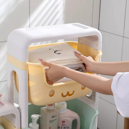 4 Tier Toy Organizers and Storage Bins on Wheels | Kids Storage Organizer