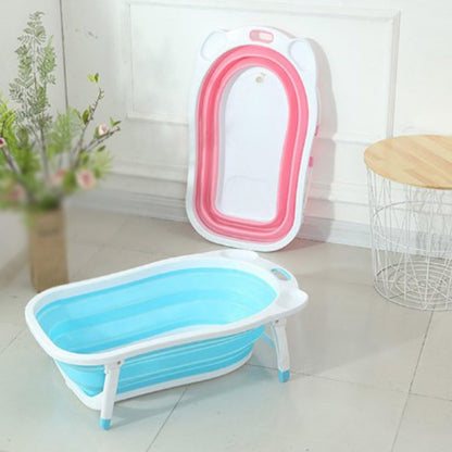 Foldable New Born Baby Bath Tub With Soft Bathmat