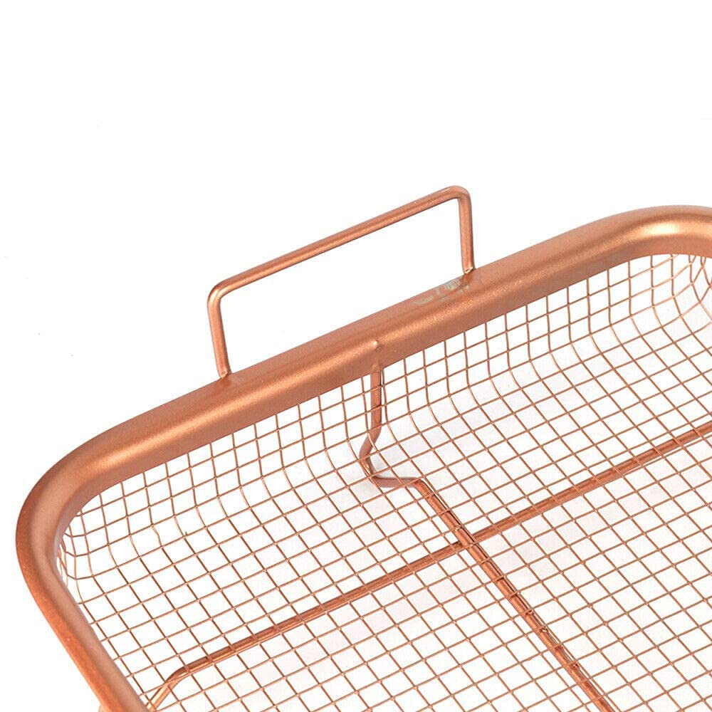 Kitchen Deep-Fried Food Drain Basin Rectangle Crispy Tray-KYAMSTORE