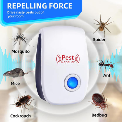 Pest Reject Advanced Ultrasonic Plug-In Pest Repeller for Indoor Insect & Rodent Control