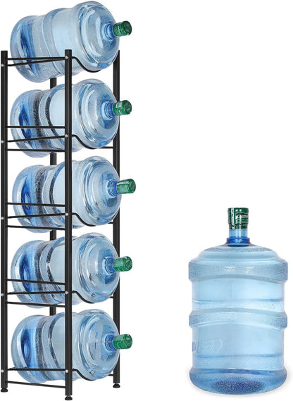 5 Gallon Water Jug Rack, 5-Tier Water Bottle Holder Storage Rack-KYAMSTORE