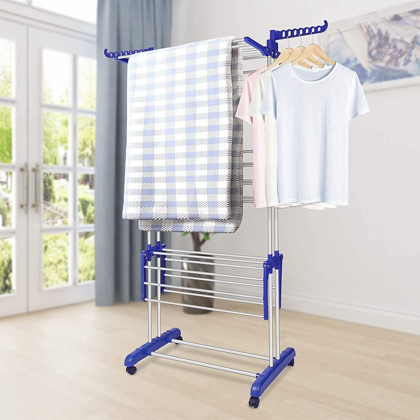 Cloth Drying Stand | Cloth Drying Stand for Balcony | Large Size Clothes Stand for Drying