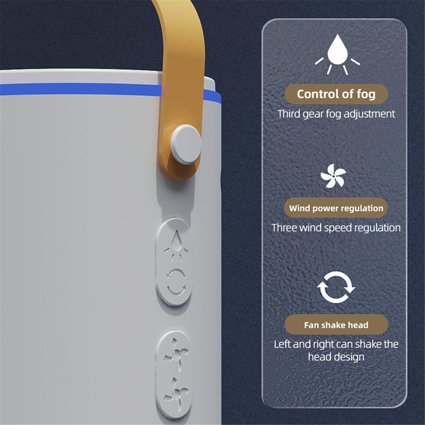 Double head tower fan with control humidifier | Delivery: 2 to 3 business days | Limited stocks available