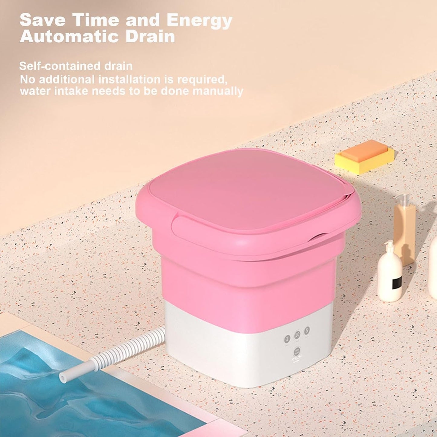 Portable Washing Machine with Dryer Bucket Washing