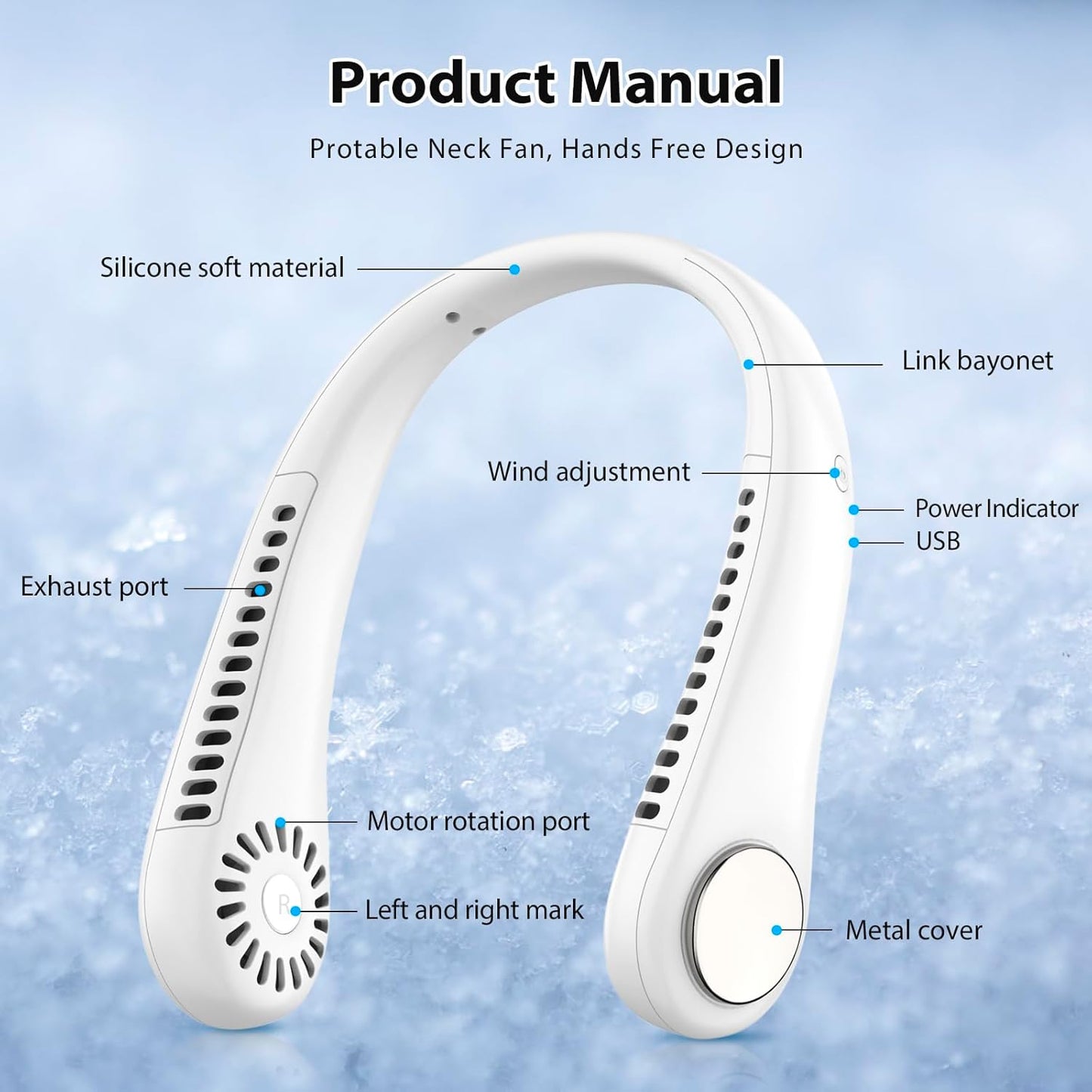 Portable Neck Fan Hands Free Bladeless Mini Fan | Limited stocks available