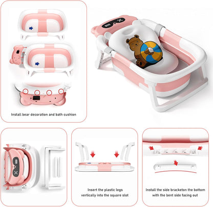 Foldable Baby Bath for Infants to Toddler | Delivery: 2 to 3 business days | Limited stocks available | Hurry before Sold Out