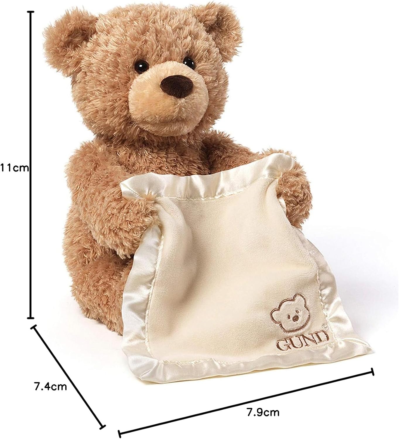 Peek-A-Boo Teddy Bear Animated Stuffed Animal Plush
