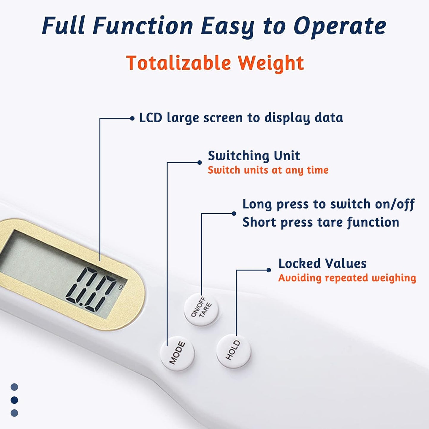 Electronic Digital Kitchen Spoon Scale