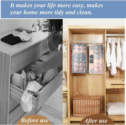 Closet Hanging Bra Organizer with Rotating Metal Hanger