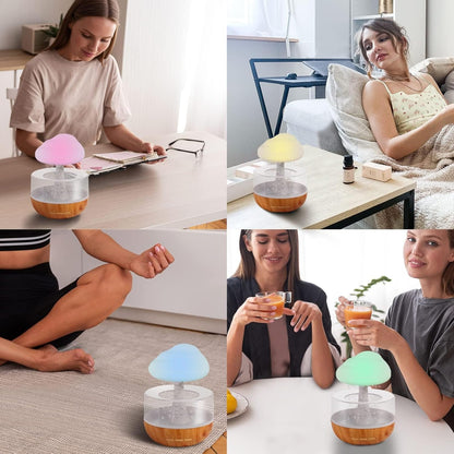 Rain Cloud Humidifier, Rain Cloud Night Light, Diffuser Humidifier with 7 Colors LED Lights