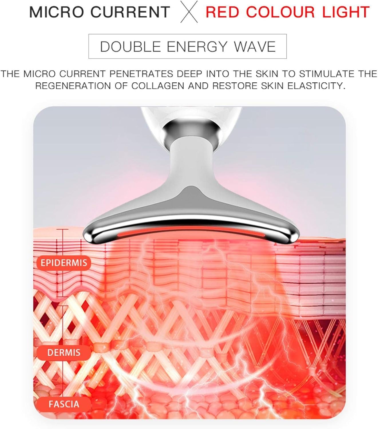 Beauty Massage Instrument Ems Thermal Neck Facial Lifting Face Skin Tighten Electric Micro-Current Wrinkle Remover Tools A