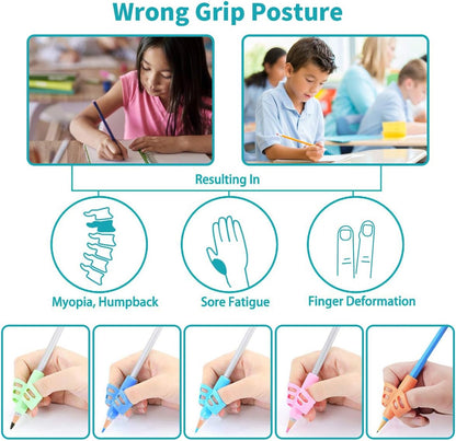 Pencil Grips - Children Pencil Holder Writing Aid Grip Trainer | Delivery: 2 to 3 business days | Limited stocks available