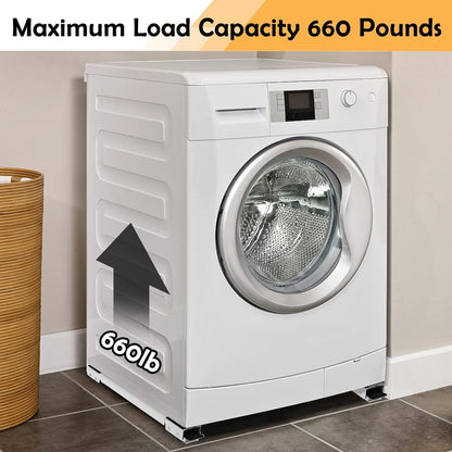 Heavy-Duty Extensible Appliance Roller Stand & Furniture Dolly - Adjustable Mobile Base for Washing Machines and Refrigerators