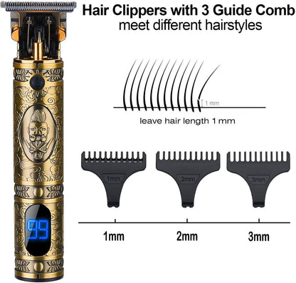 Hair Clippers for Men, Beard Trimmer, Zero Gapped Trimmer T-Blade Trimmer Clippers for Hair Cutting