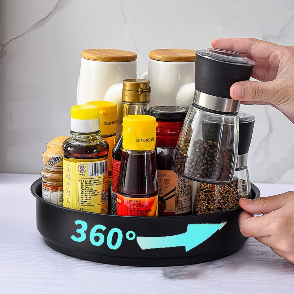 Turntable Plate Small Cabinet Organizer