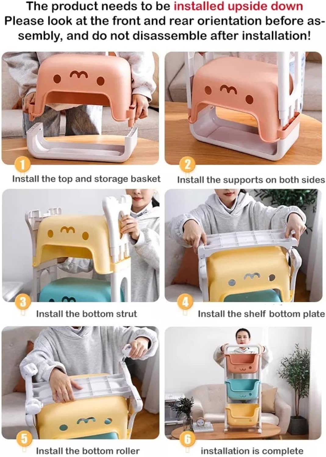 4 Tier Toy Organizers and Storage Bins on Wheels | Kids Storage Organizer