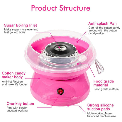 Cotton Candy Maker Machine Electric Sugar Floss Homemade