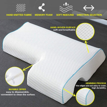 Couples Pillow, Breathable Memory Foam Pillow for Arm Rest