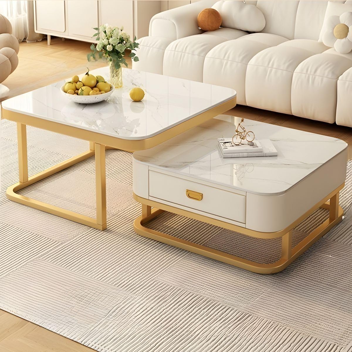 Luxury Sofa Center Table with Storage Drawer Perfect for Living Room | Limited stocks available