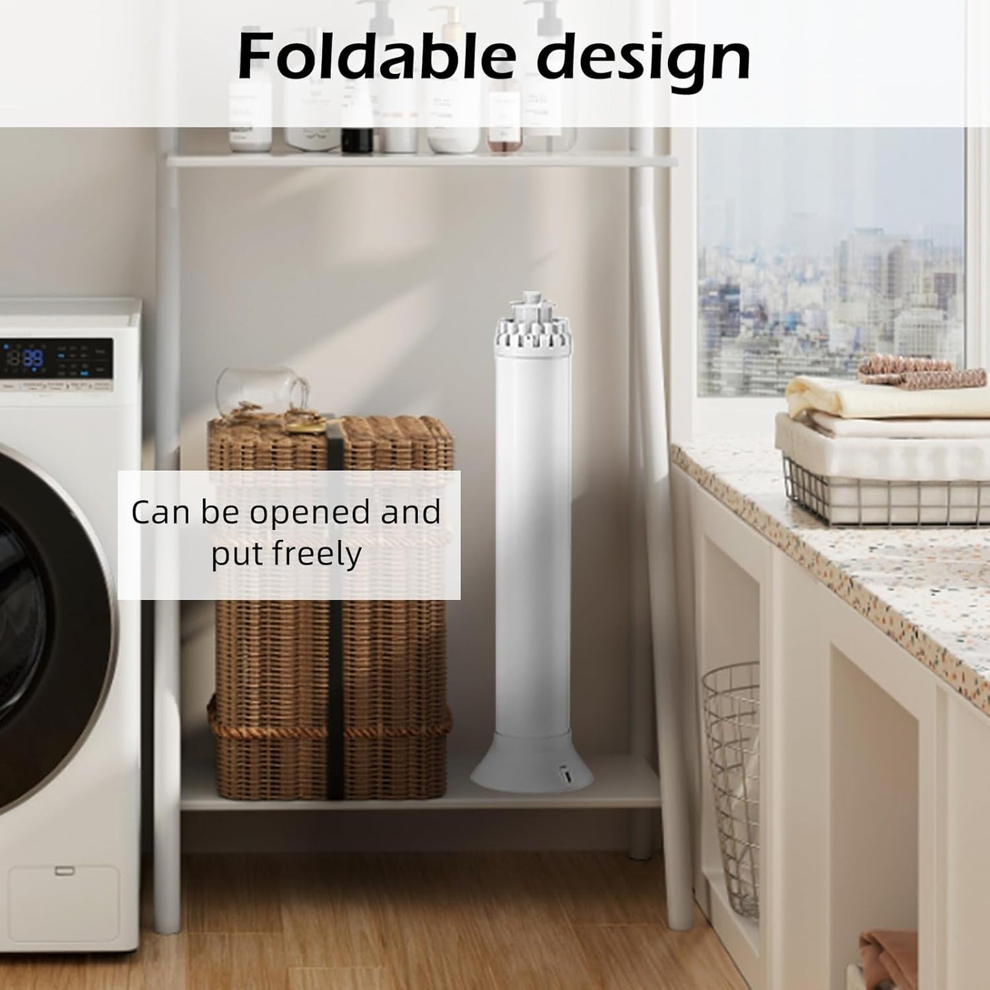 رف تجفيف الملابس ثلاثي القوائم | رف داخلي قابل للطي ومتين للاستخدام الداخلي 