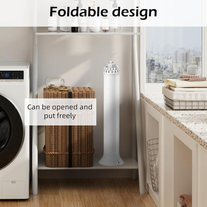 رف تجفيف الملابس ثلاثي القوائم | رف داخلي قابل للطي ومتين للاستخدام الداخلي 