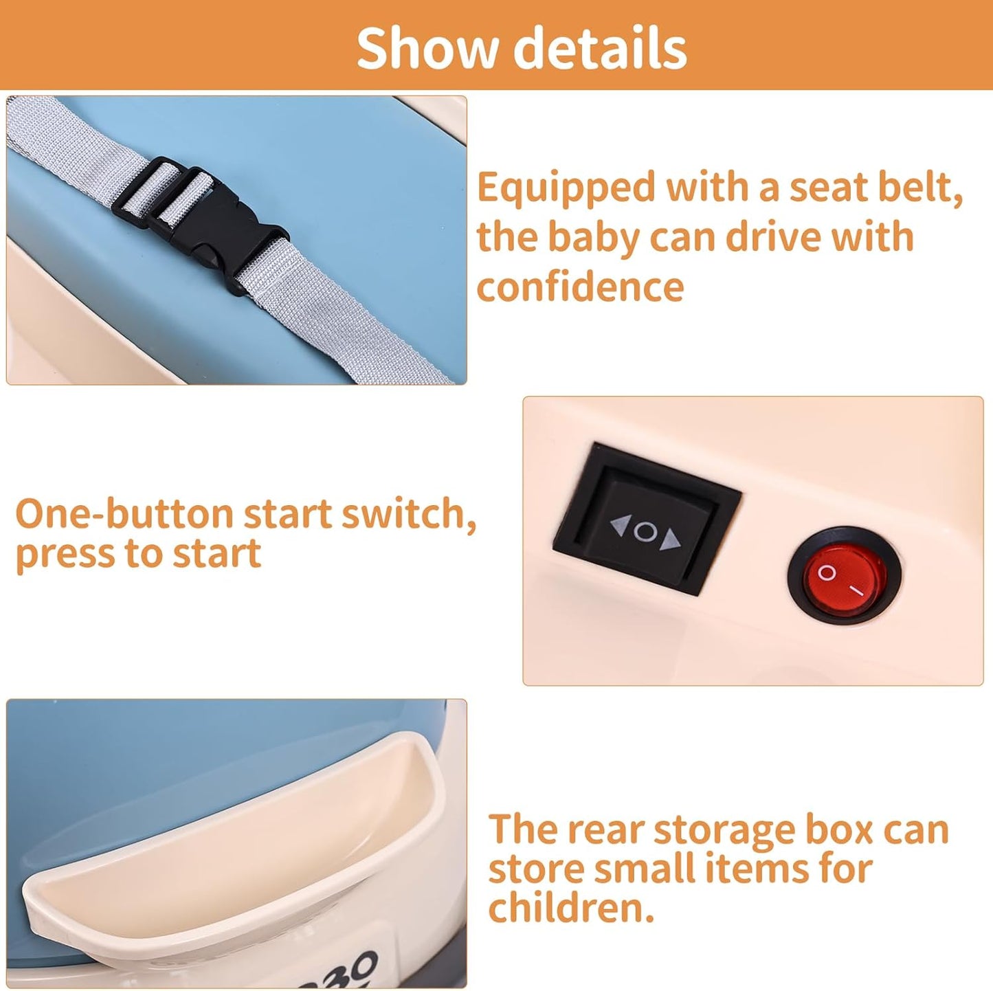 سيارة كاديلاك كهربائية للأطفال للأولاد والبنات 