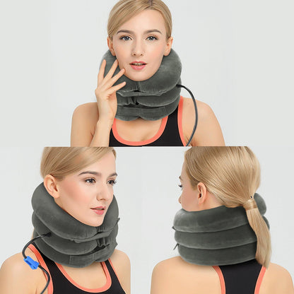 Cervical Neck Traction Device Inflatable Neck Stretcher, Chronic Neck and Shoulder Pain