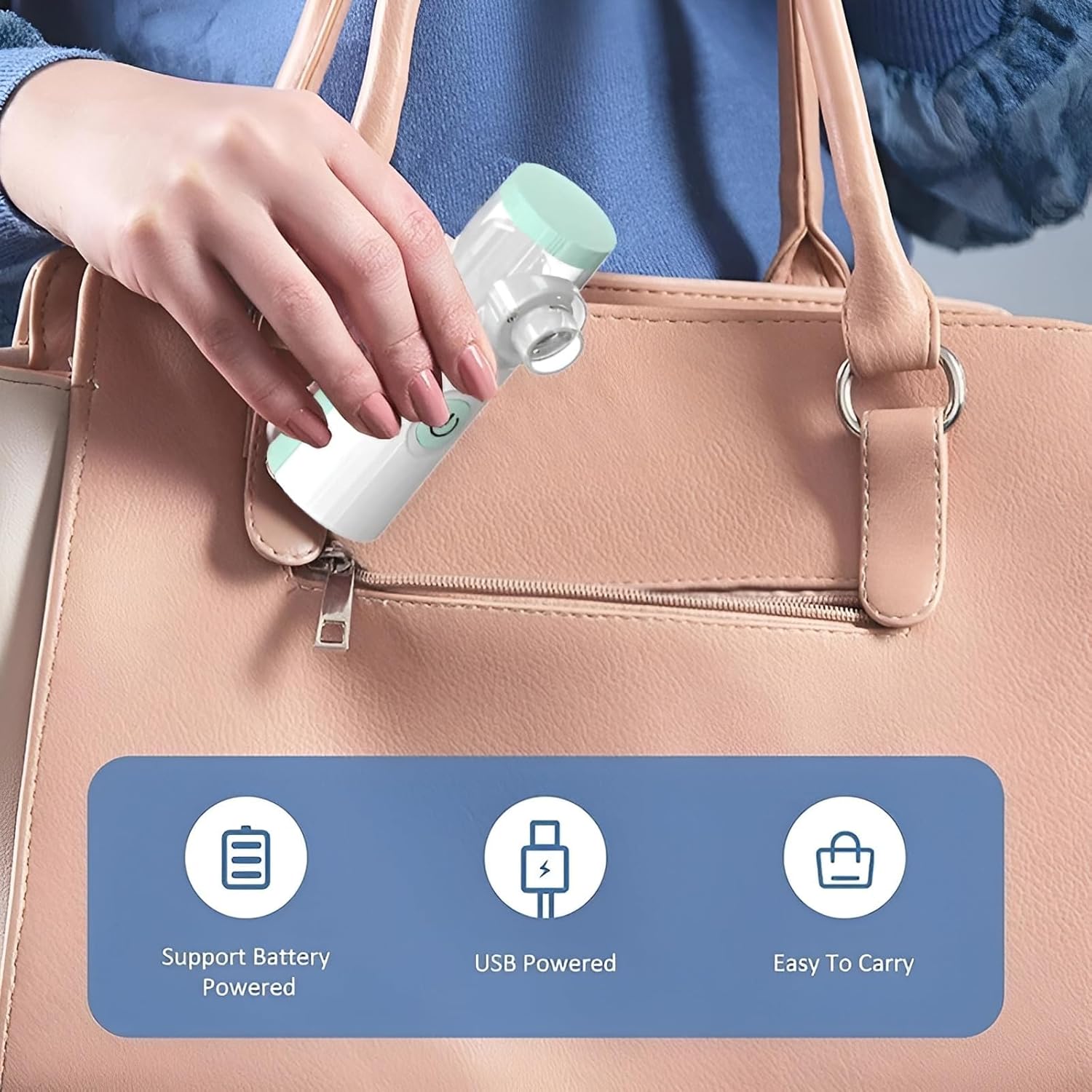 Portable Nebulizer Mini Vaporizer | Handheld Atomizer for Adults & Kids-KYAMSTORE