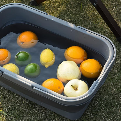 سلة نزهة قابلة للطي | سلة تخييم قابلة للطي بسعة كبيرة مع طاولة 