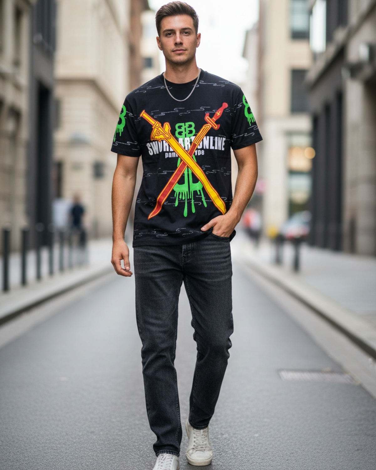 Stylish Custom Printed T-Shirt - Bold Graphic Tee