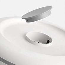 Rice Dispenser 22 Lbs (10Kg) Large Capacity, with Ten Egg Compartments & Measuring Cup