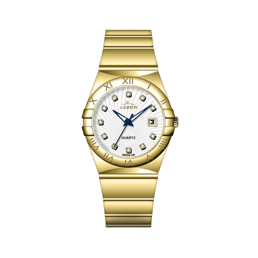 Arrow Luxury Men’s Analog Display With Date | Stainless Steel Strap | With Color Variations (5908)-KYAMSTORE