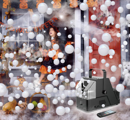 Fog Bubble Machine 450W with Timer Settings and Wireless Remote Control for Indoor Outdoor Birthday - Wedding - Christmas Party and Halloween