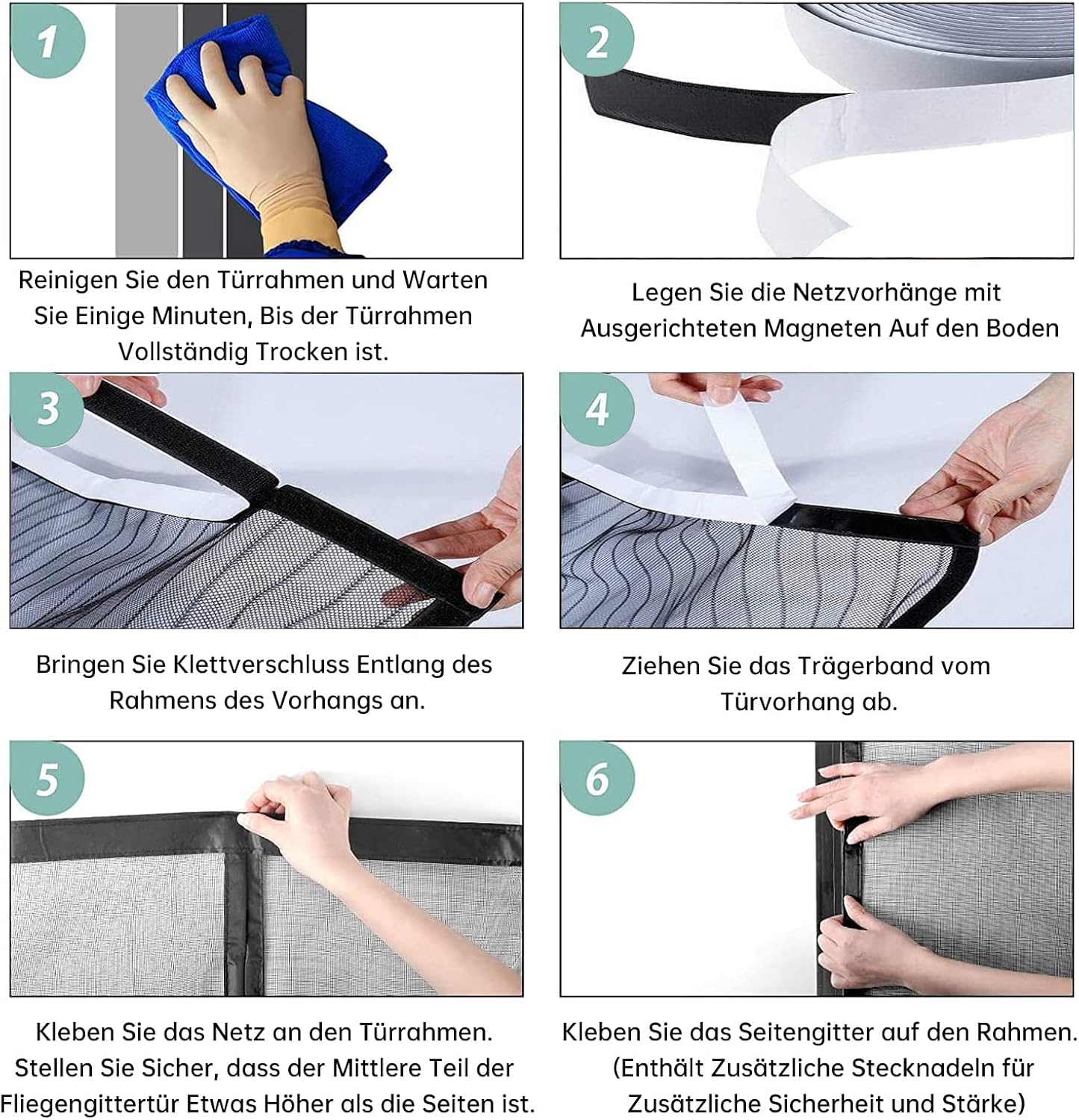 Magnetic Fly Screen Door, Heavy-Duty Anti Mosquito Mesh