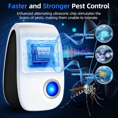 Pest Reject Advanced Ultrasonic Plug-In Pest Repeller for Indoor Insect & Rodent Control