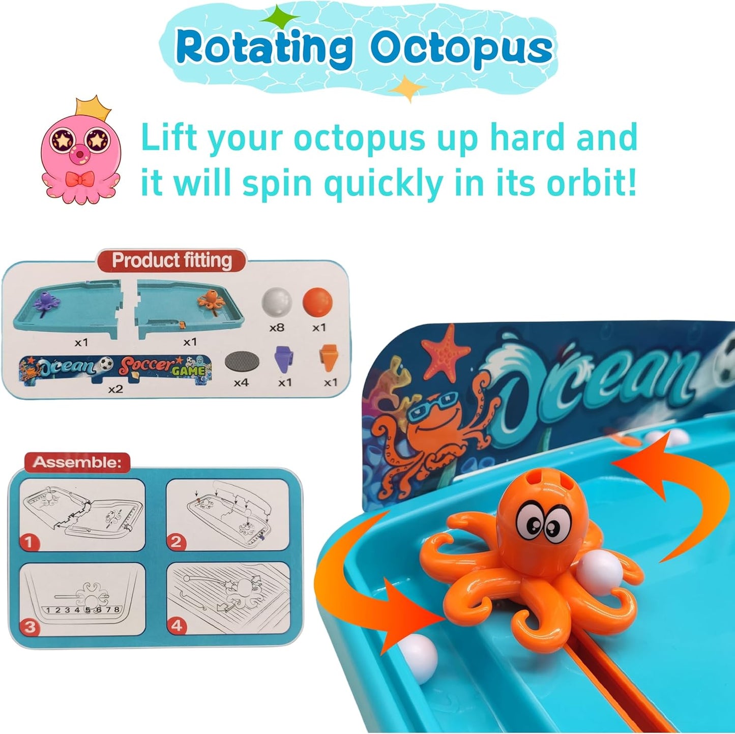 لعبة كرة القدم المصغرة على سطح المحيط