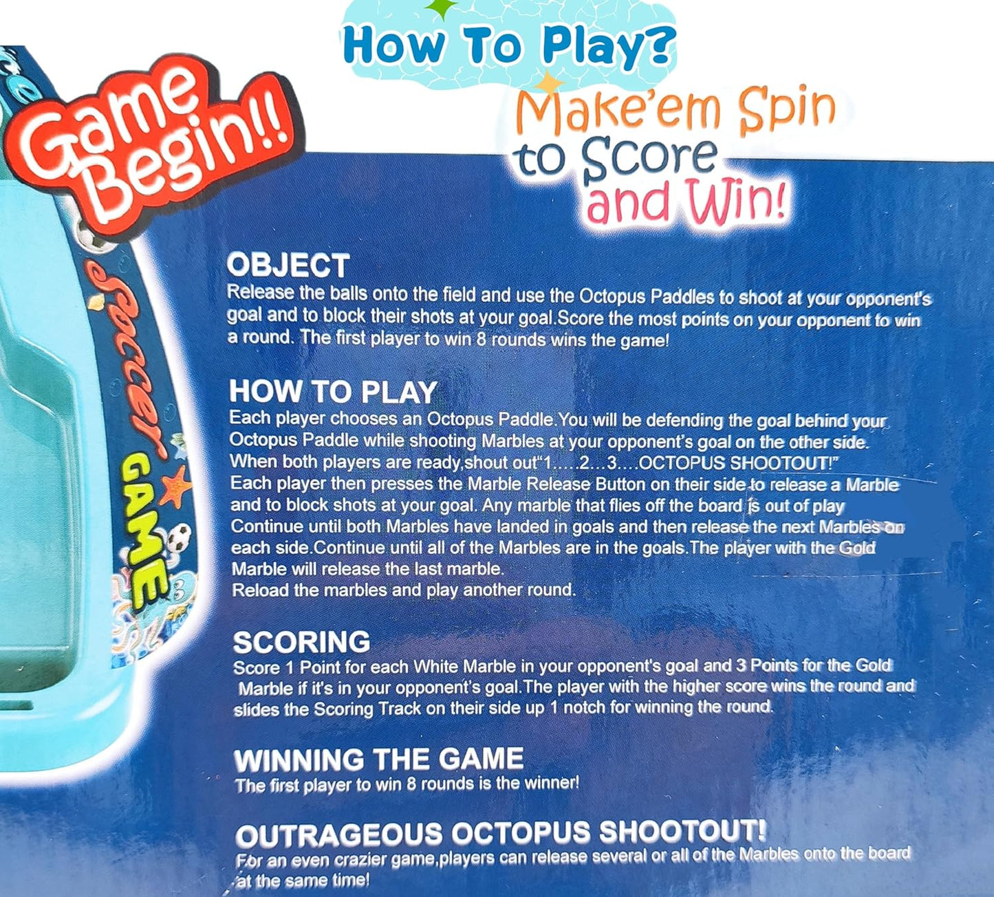 لعبة كرة القدم المصغرة على سطح المحيط